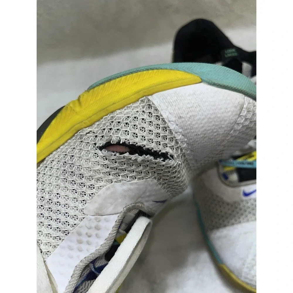 Nike Metcon 7 Men's Size 12 US DC9510-199 White Black Yellow Strike Athletic
